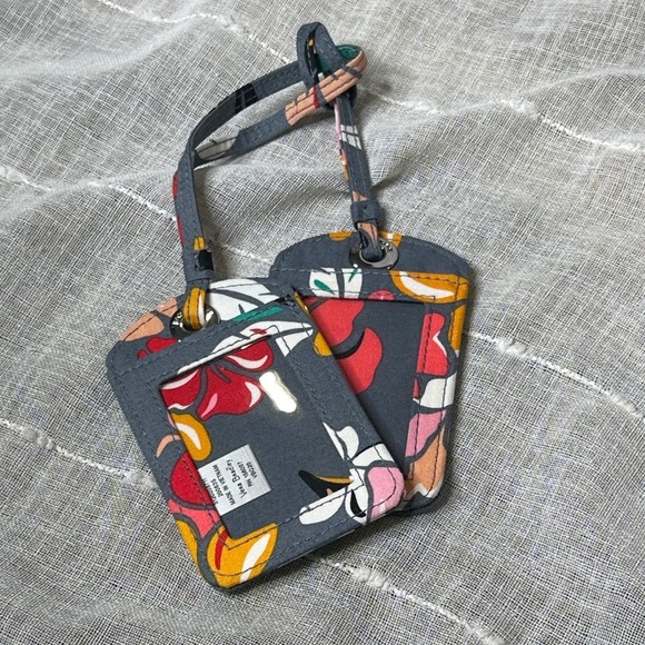 Vera Bradley Coastal Paradise Design 2 Designer Luggage Tags Summer 2019-22 NWOT - Picture 5 of 5